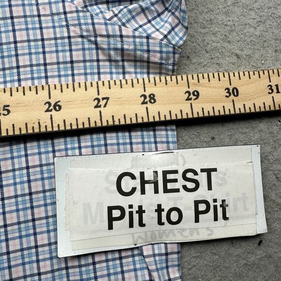 Peter Millar Crown Eddings Sport Button Down Plaid Shirt Mens 2XL Long Sleeve - Picture 3 of 10